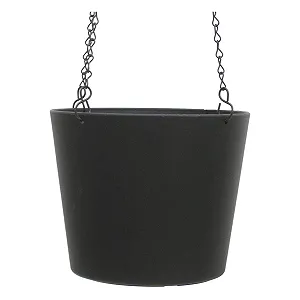 Підвісне кашпо Flori 14 Пластик Ø14 см Чорне - Фото 1