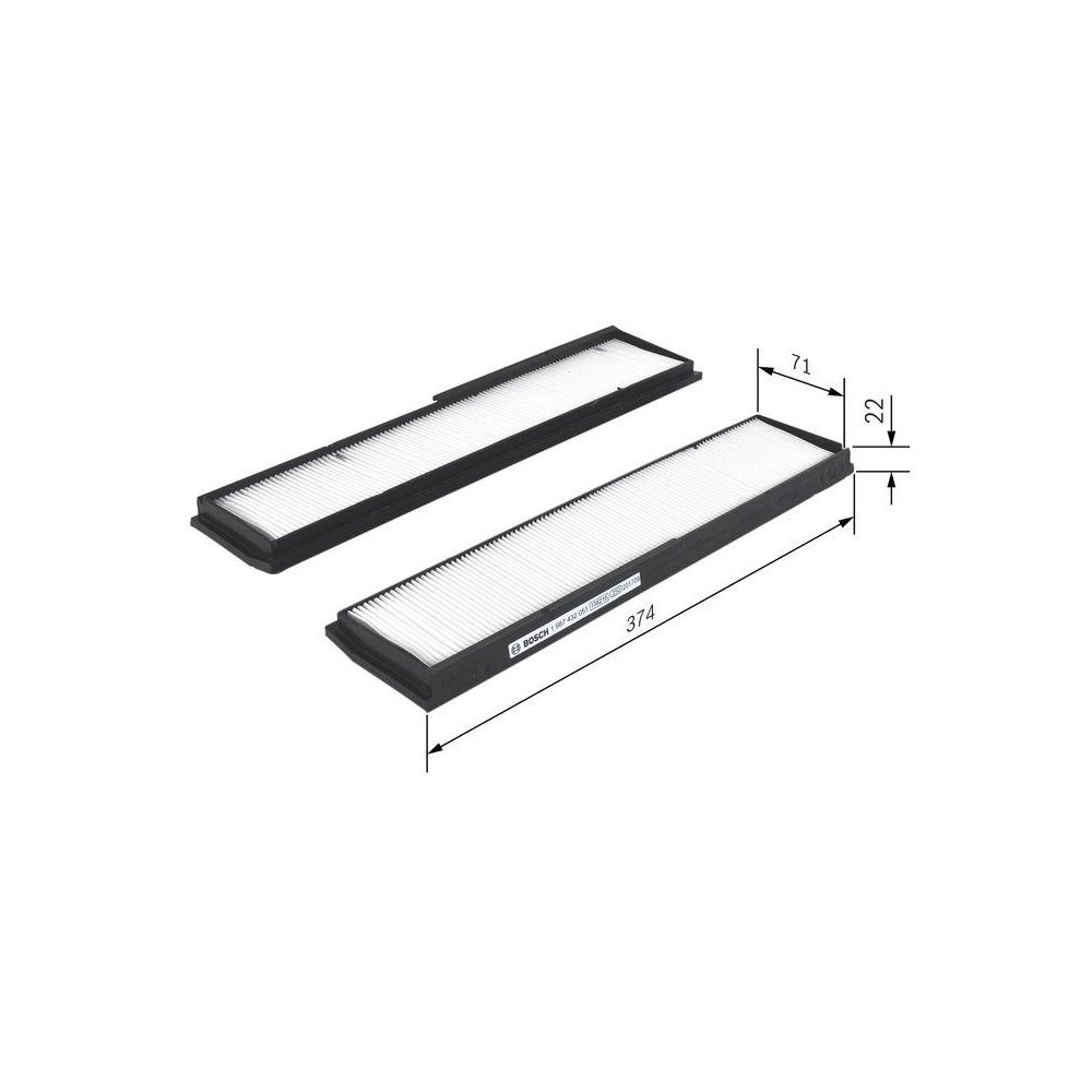 Фільтр салонний BOSCH 1 987 432 051 для MERCEDES-BENZ, фото №1 Фільтр салонний BOSCH 1 987 432 051 для MERCEDES-BENZ, фото №1