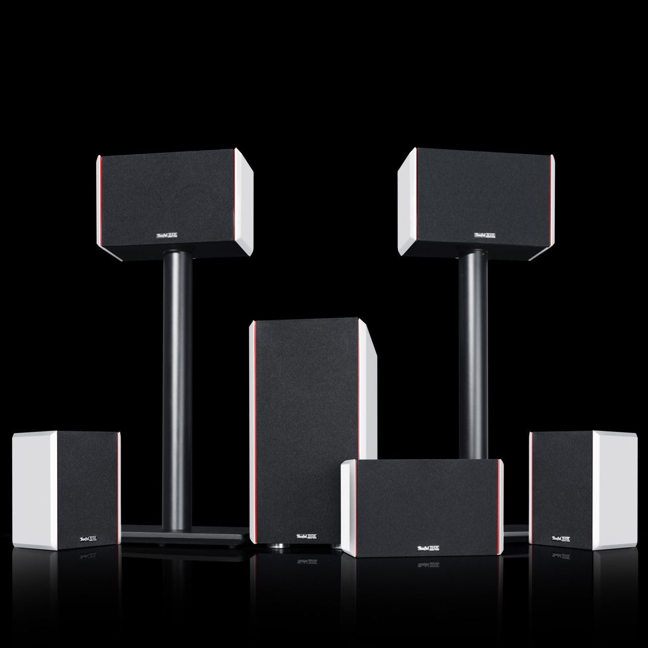 Система Teufel System 4 THX Домашний кинотеатр 5.1 Звуковая система Сабвуфер Чёрный/белый, фото №6