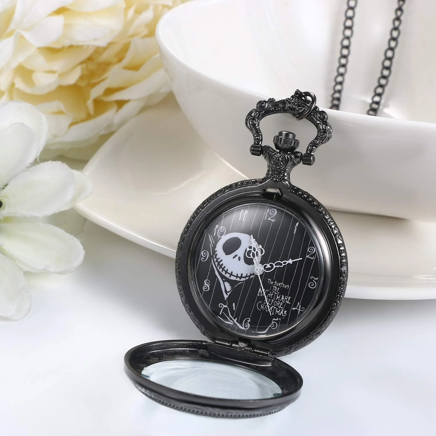 Кишеньковий годинник Чоловічий JewelryWe Halloween з черепом, фото №2