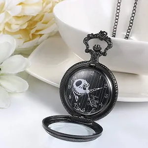 Кишеньковий годинник Чоловічий JewelryWe Halloween з черепом synthetic.ua - Фото 1