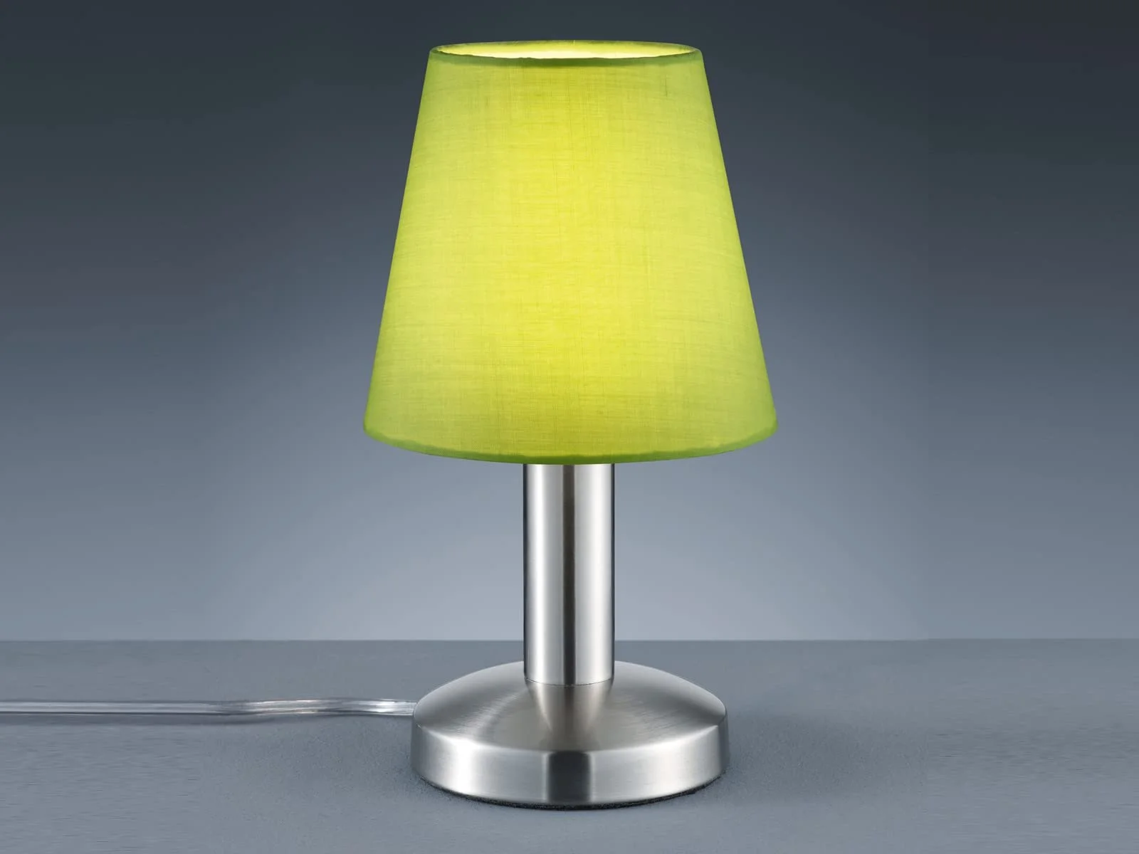 Настільна лампа meineWunschleuchte Touch Matt Silver Green 24 см, фото №3