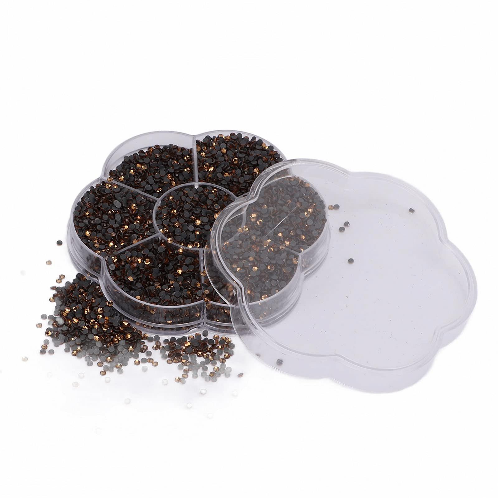 Стразы для ногтей Плоские Цветные 14400 штук Crystal Yellow, фото №5