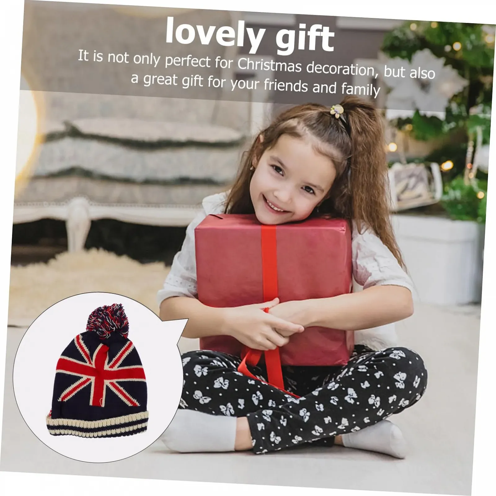 Вязаная шапка PACKOVE из акрилового волокна, фото №2