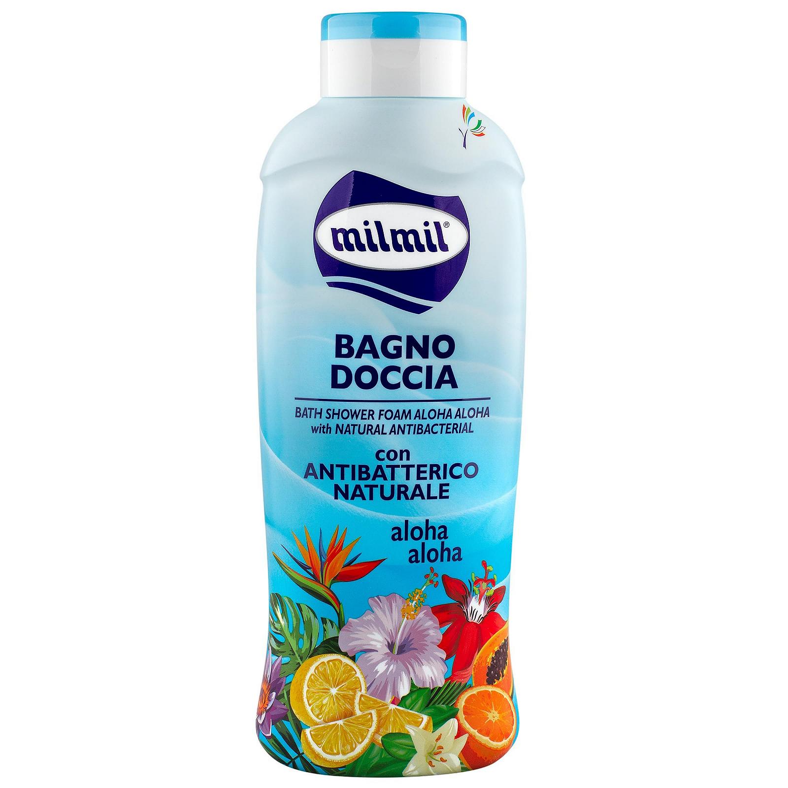 Гель-піна для душу Milmil Aloha Aloha антибактеріальна 1000 мл (6 шт. в упаковці), фото №2
