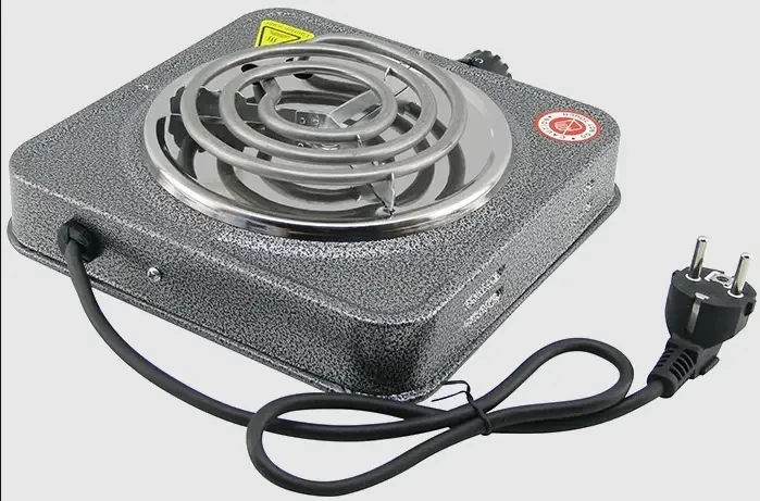 Электроплита настольная спиральная 1 конфорка Domotec MS-5801 1000W Grey, фото №6 Электроплита настольная спиральная 1 конфорка Domotec MS-5801 1000W Grey, фото №6