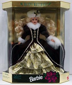 Кукла Mattel 1996 Happy Holidays Barbie Немецкая версия - Фото 1