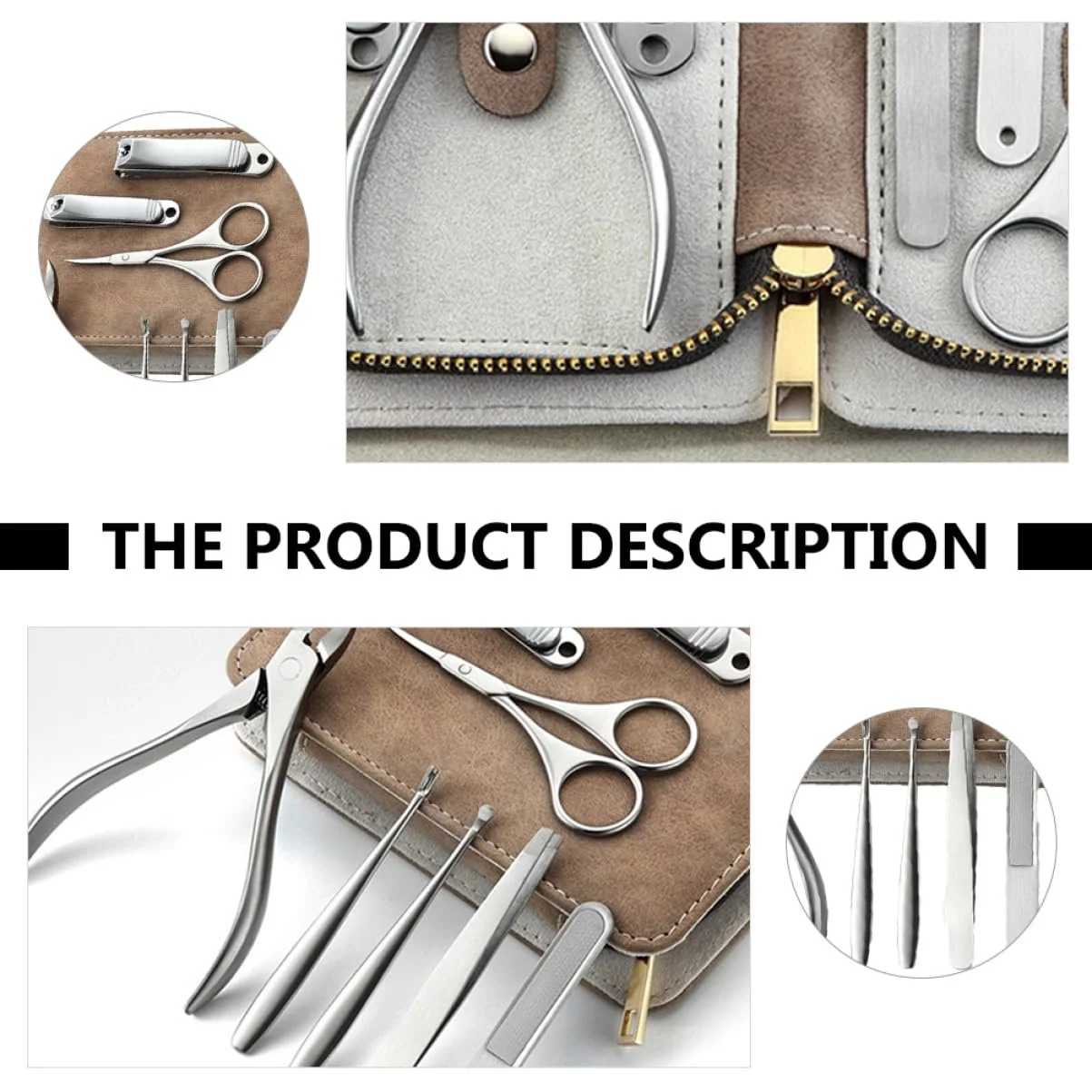 Набір манікюрний OATIPHO з нержавіючої сталі, фото №6