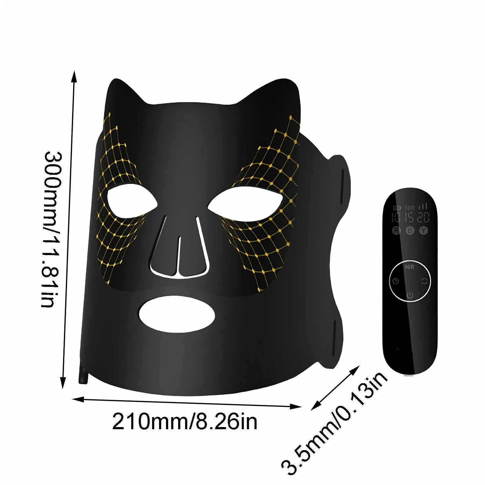 Маска для лица со светодиодной подсветкой, уход за красным светом для лица, фото №4