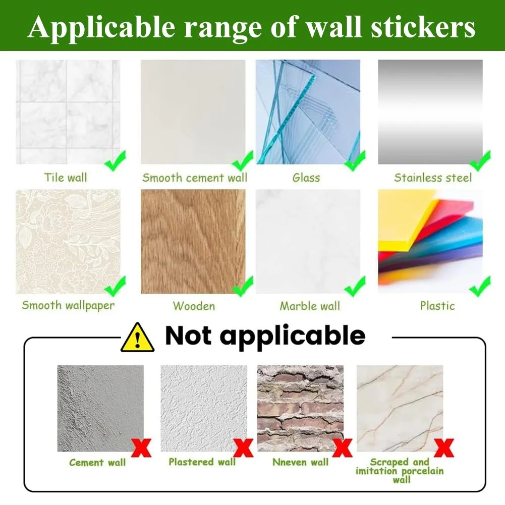 Наклейка на стіну Реалістичне листя плюща з метеликами та бабками Зелена ПВХ, фото №5