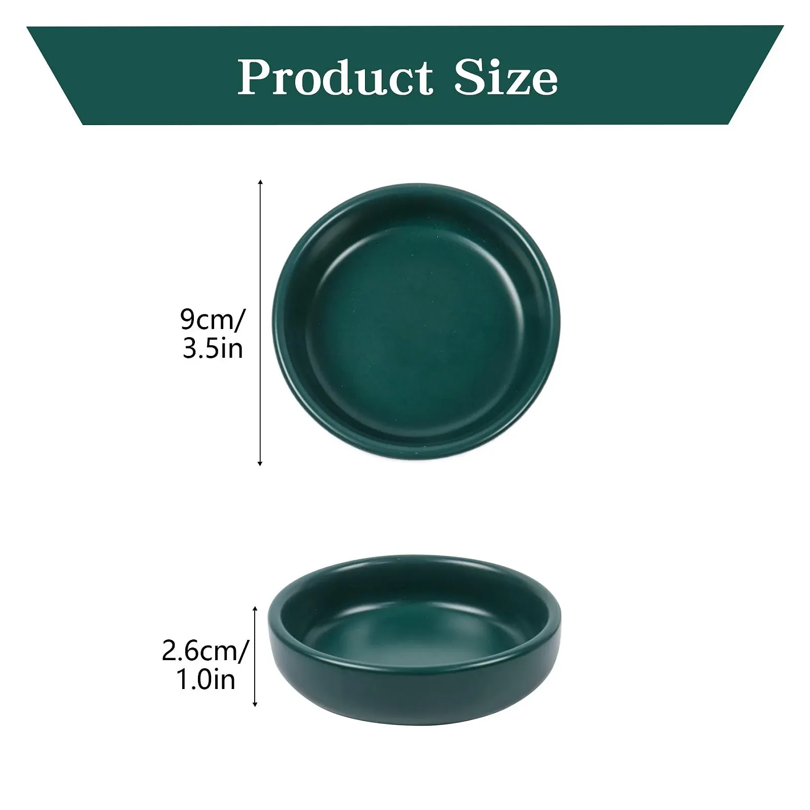 Миска Dmnnlp Керамическая матовая 9 см Темно-зеленый, 6 шт/уп, фото №2 Миска Dmnnlp Керамическая матовая 9 см Темно-зеленый, 6 шт/уп, фото №2