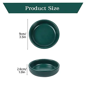 Миска Dmnnlp Керамическая матовая 9 см Темно-зеленый, 6 шт/уп synthetic.ua - Фото 1