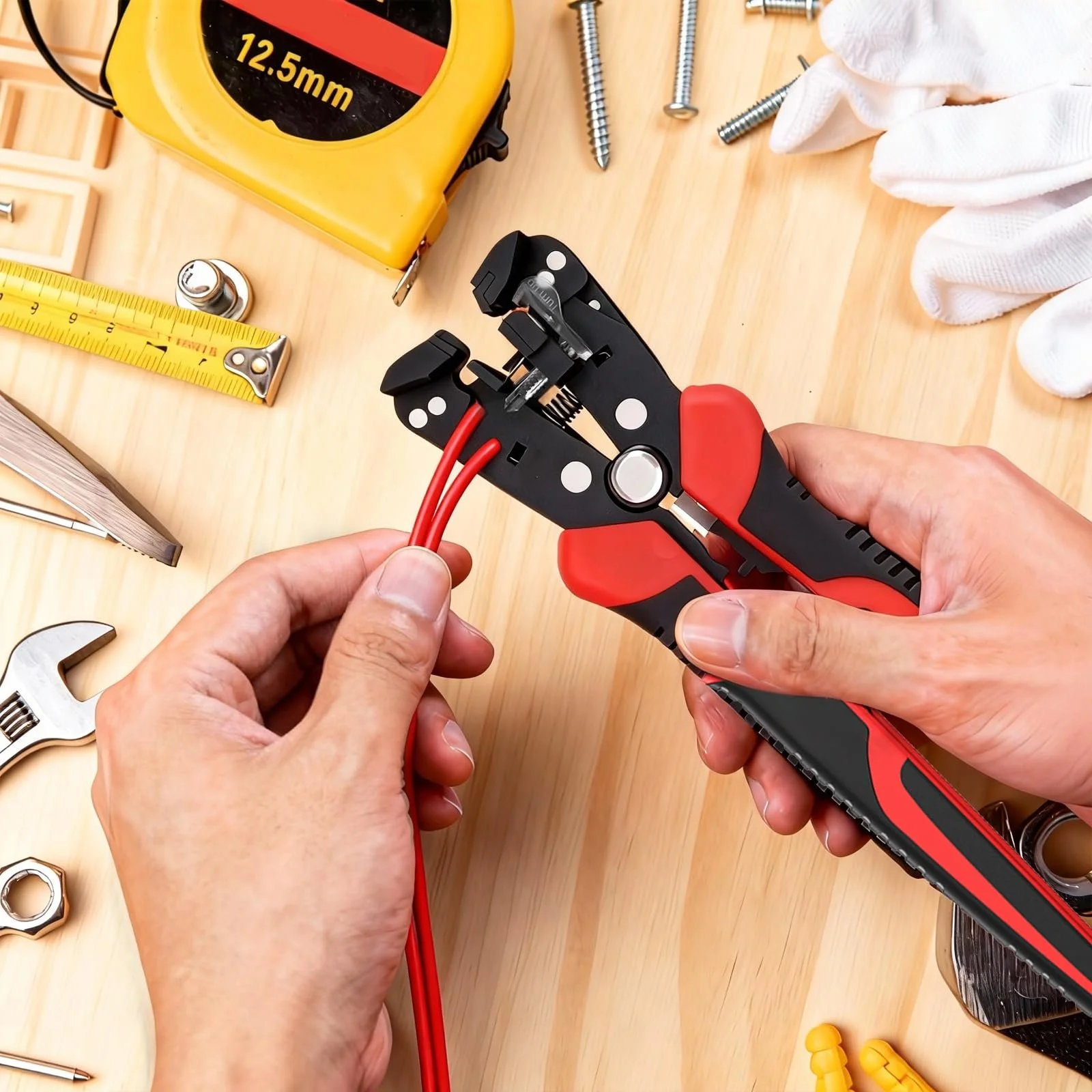 Автоматический стриппер 3-в-1 0.2-6 мм² с функцией обжима, фото №7