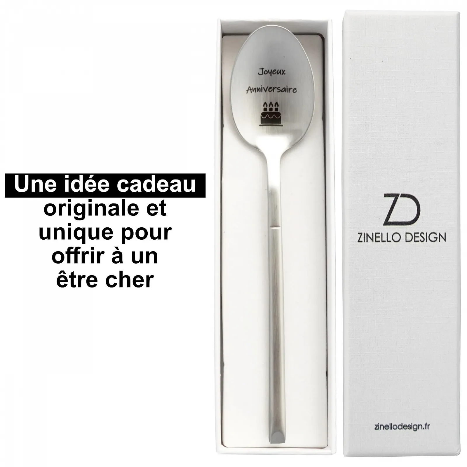 Ложка Кавова/Десертна Zinello Design Happy Birthday, фото №2