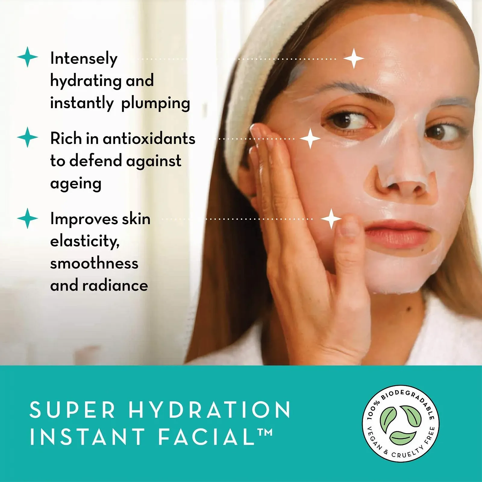 Маска для обличчя Seoulista Beauty Super Hydration Instant FacialTM, фото №2 Маска для обличчя Seoulista Beauty Super Hydration Instant FacialTM, фото №2