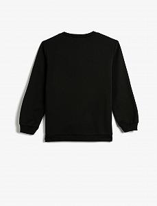 Толстовка Koton для мальчиков с длинными рукавами, круглым вырезом, граффити и мягкой внутренней частью synthetic.ua - Фото 1