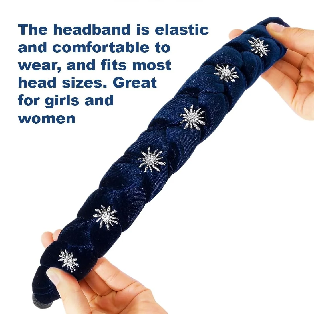 Обруч для волосся оксамитовий аксесуар для волосся, фото №4