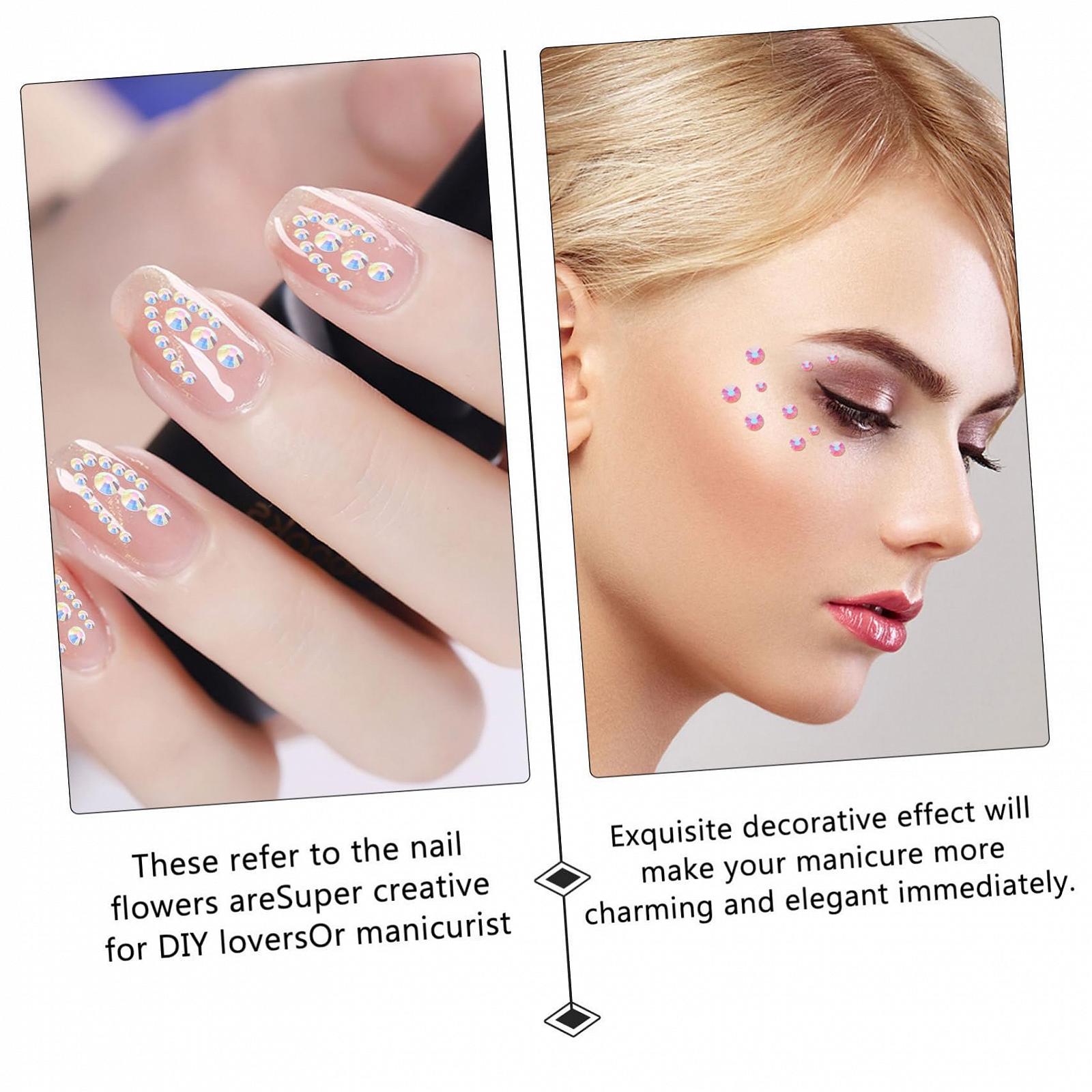 Прикраси для манікюру PLAFOPE, плоскі стрази для нігтів, фото №6