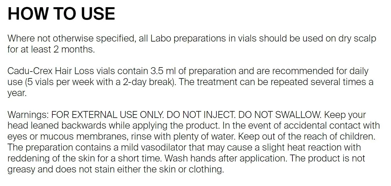 Засіб проти випадіння волосся Cadu-Crex Advanced для жінок 40 флаконів x 3.5 мл, фото №3