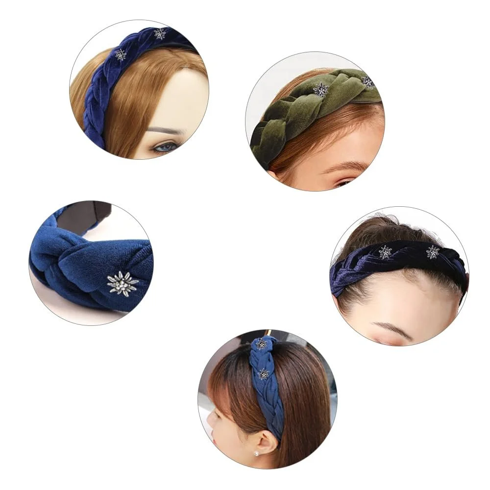 Обруч Бархатный Плетеный Вид, фото №6