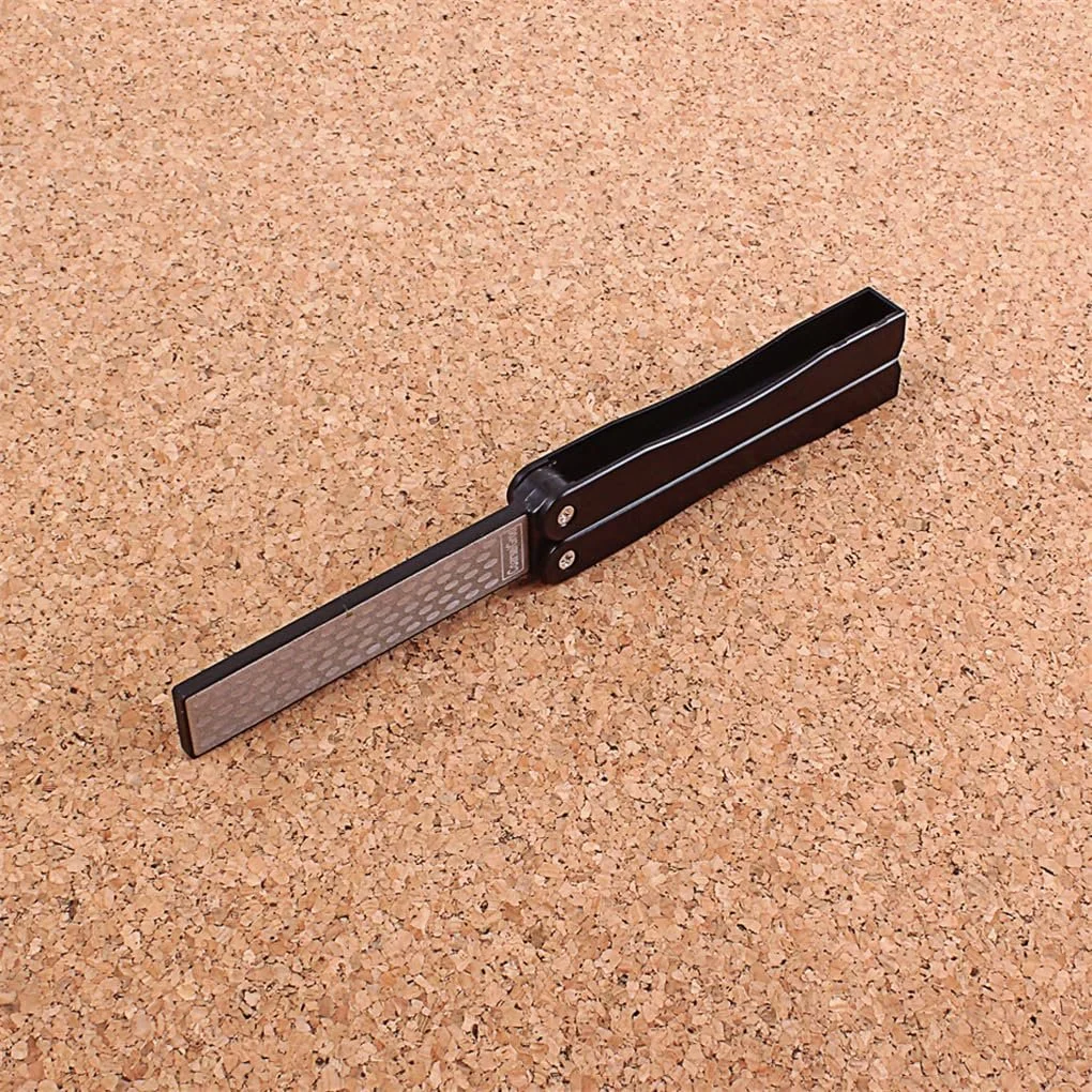 Точилка кишенькова складана алмазна зі стільниковою поверхнею Чорна, фото №8