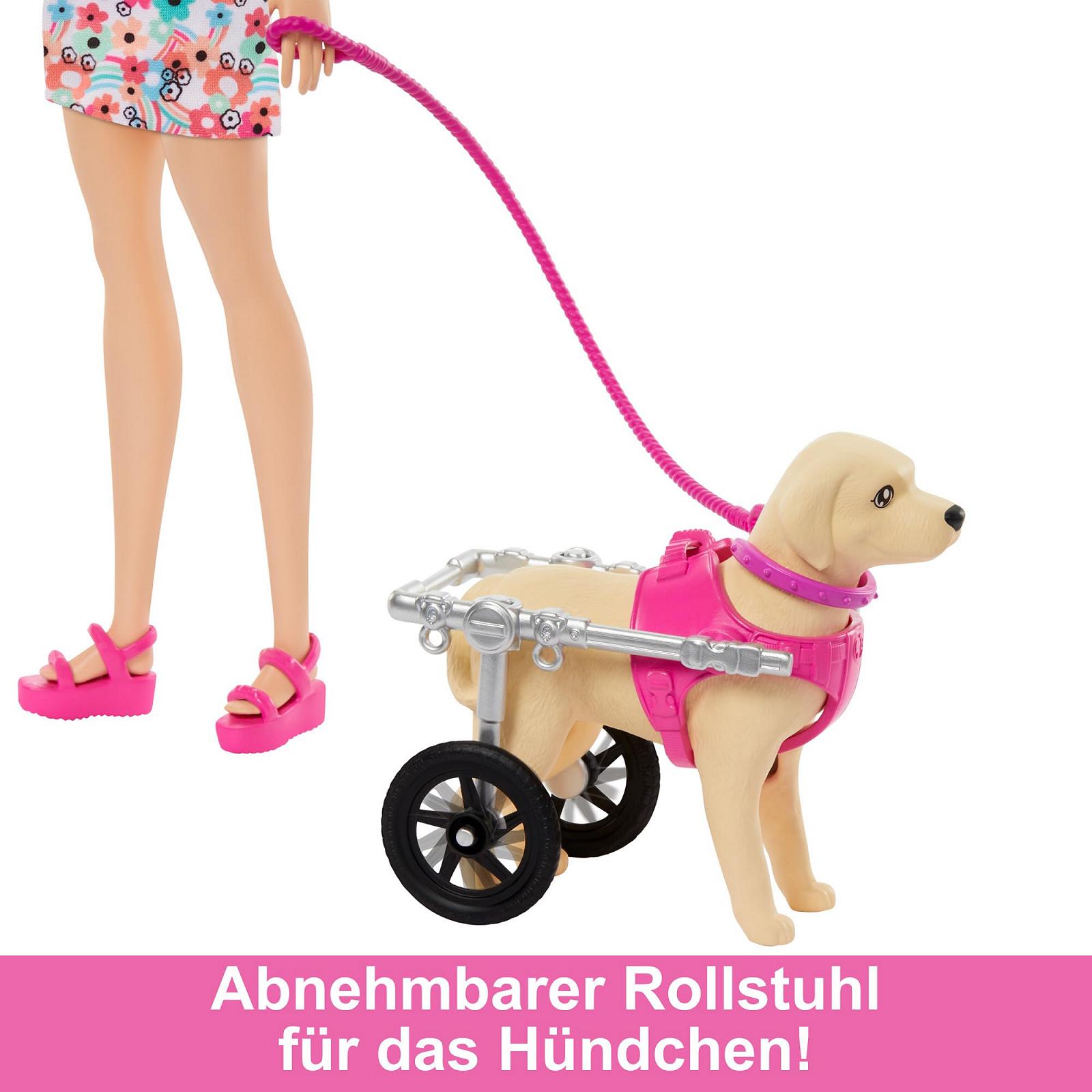 Лялька Barbie Dog Duo з аксесуарами, включає цуценя та велику собаку з інвалідним візком, фото №2 Лялька Barbie Dog Duo з аксесуарами, включає цуценя та велику собаку з інвалідним візком, фото №2