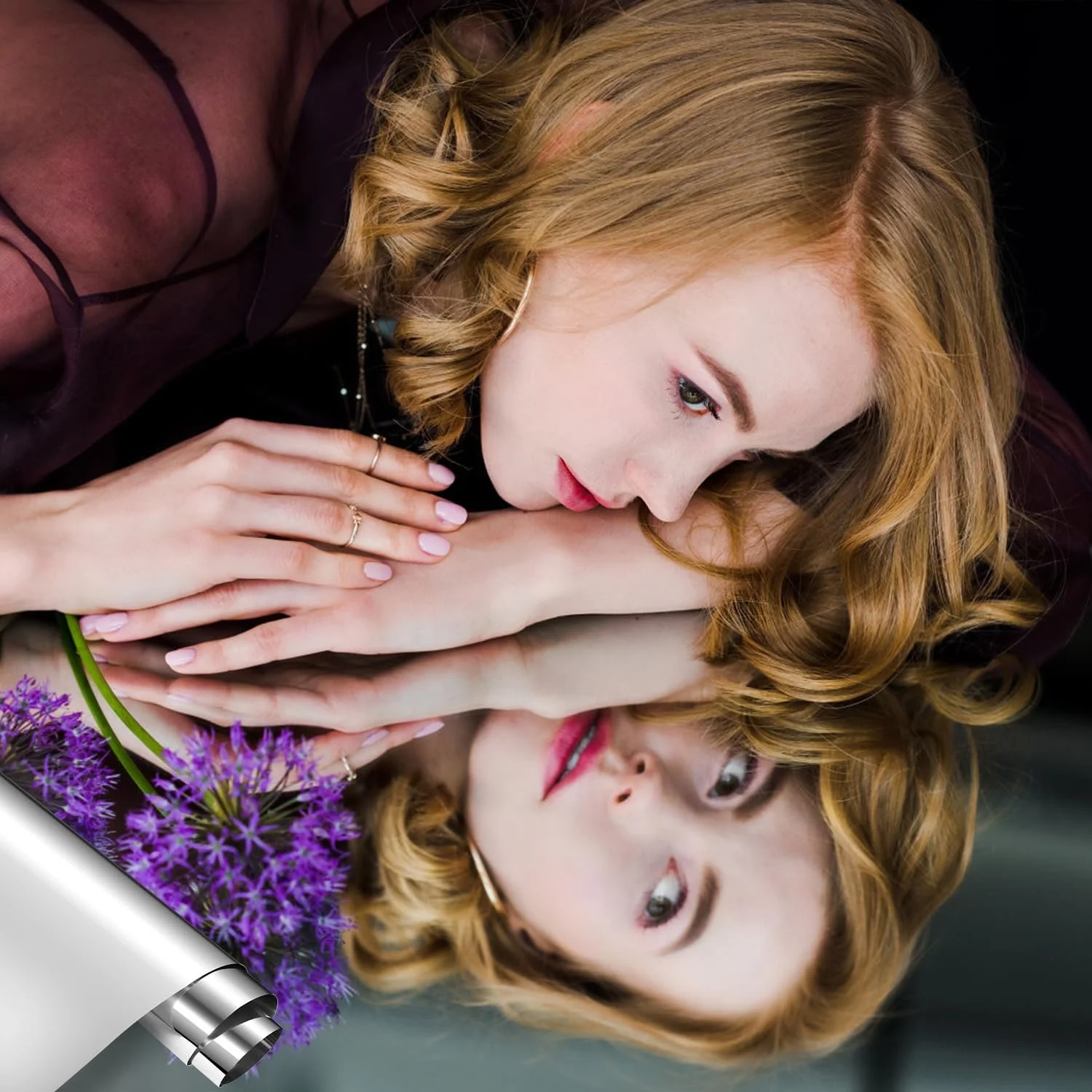 Наклейка на стіну дзеркальна 40 x 500 см Гнучка Без скла Самоклейна Вініловий рулон, фото №3 Наклейка на стіну дзеркальна 40 x 500 см Гнучка Без скла Самоклейна Вініловий рулон, фото №3