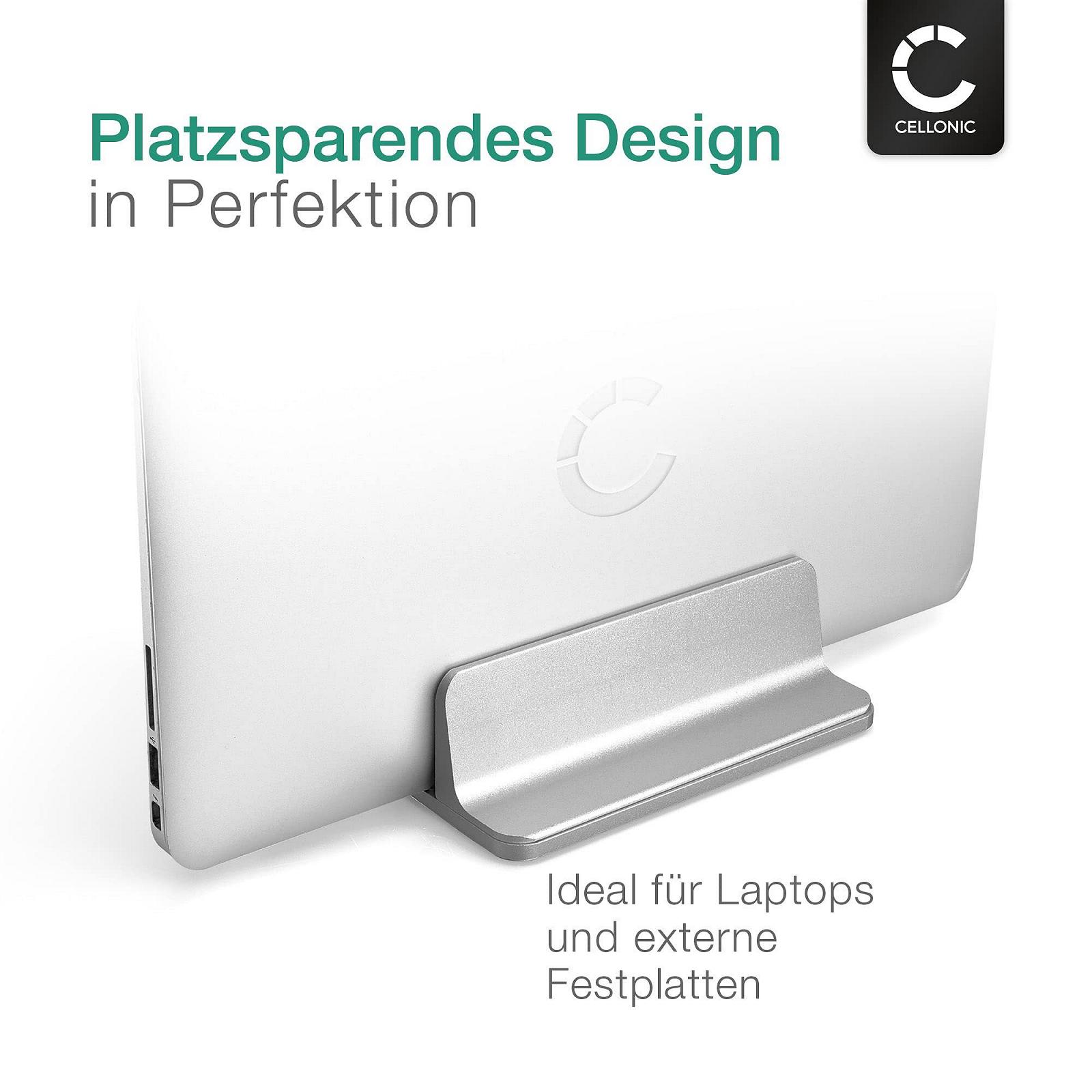 Вертикальная Подставка для Ноутбука CELLONIC Совместима с MacBook, Ноутбуком - Регулируемая Подставка для Стола, фото №3