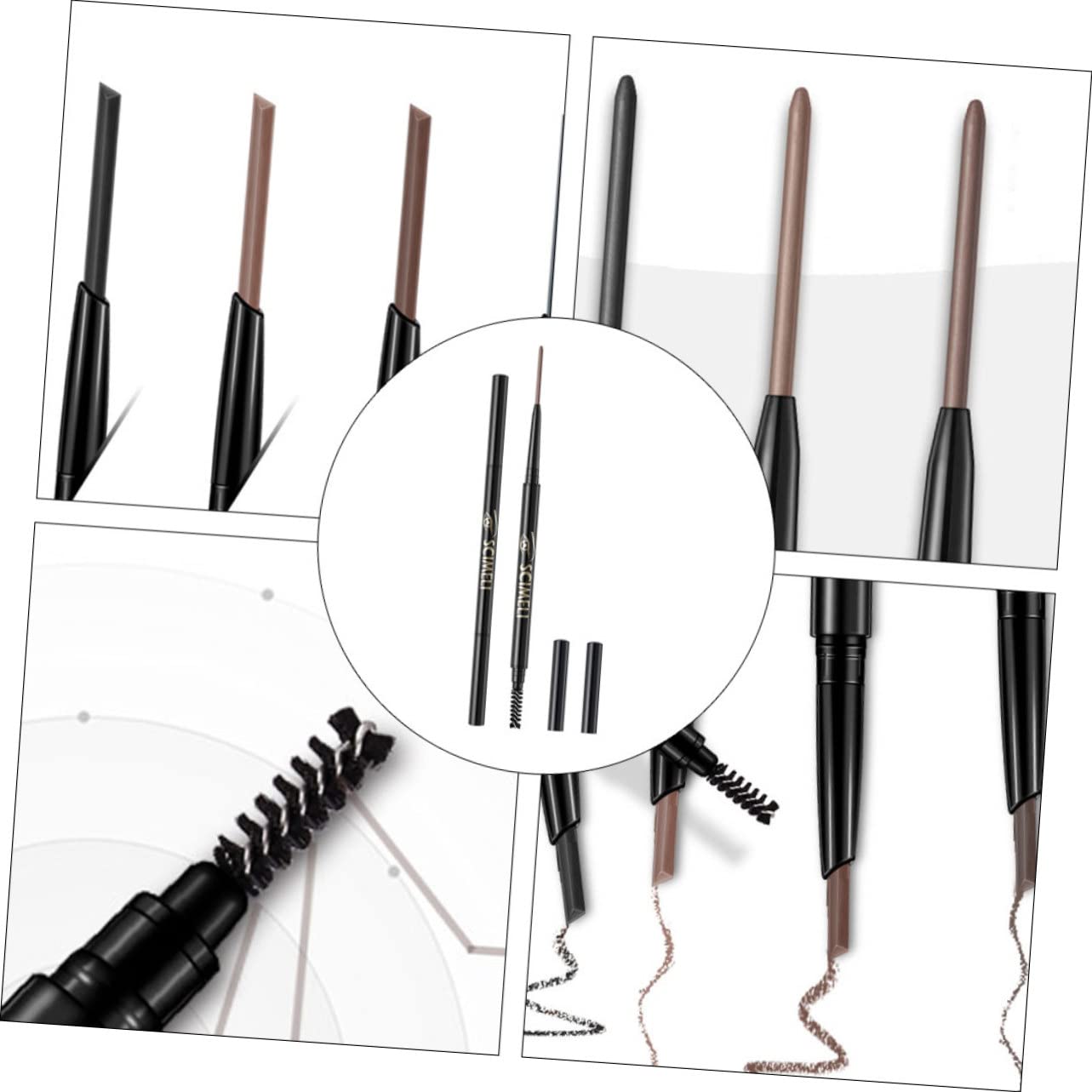 Інструменти для макіяжу брів FRCOLOR Triangular Pencil Mechanical Pencil Micro Eyebrow Pencil Світлий, фото №2