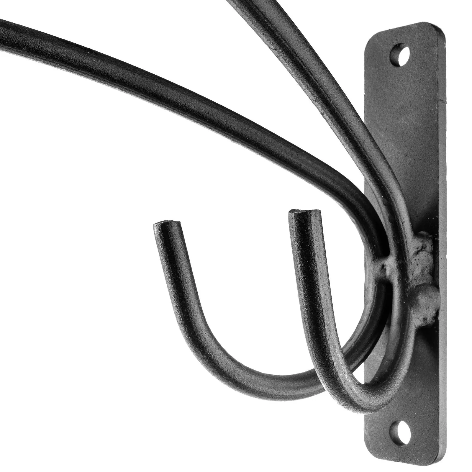 Крючок для цветов KADAX двойной настенный стальной Черный, фото №6