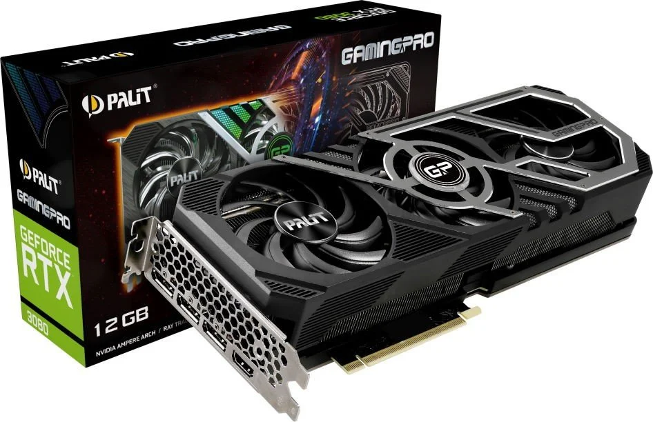Відеокарта Palit GeForce RTX 3080 GamingPro 12GB LHR, фото №1 Відеокарта Palit GeForce RTX 3080 GamingPro 12GB LHR, фото №1