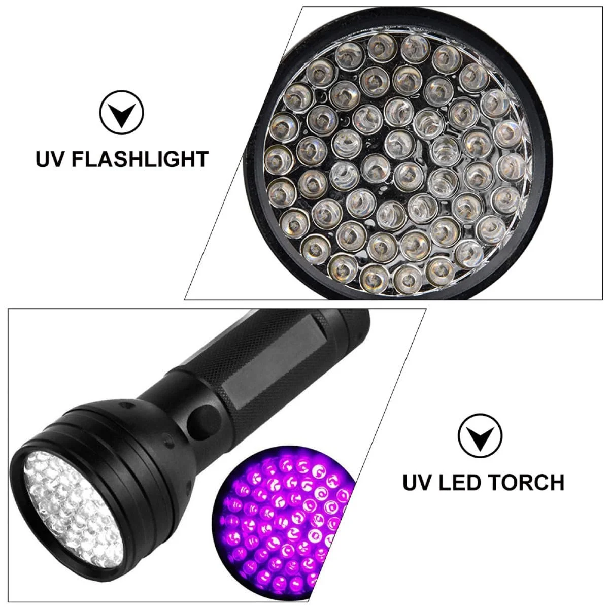 Ультрафіолетовий ліхтарик LED Алюмінієвий сплав Портативний з ремінцем для виявлення флуоресценції та сечі домашніх тварин, фото №8