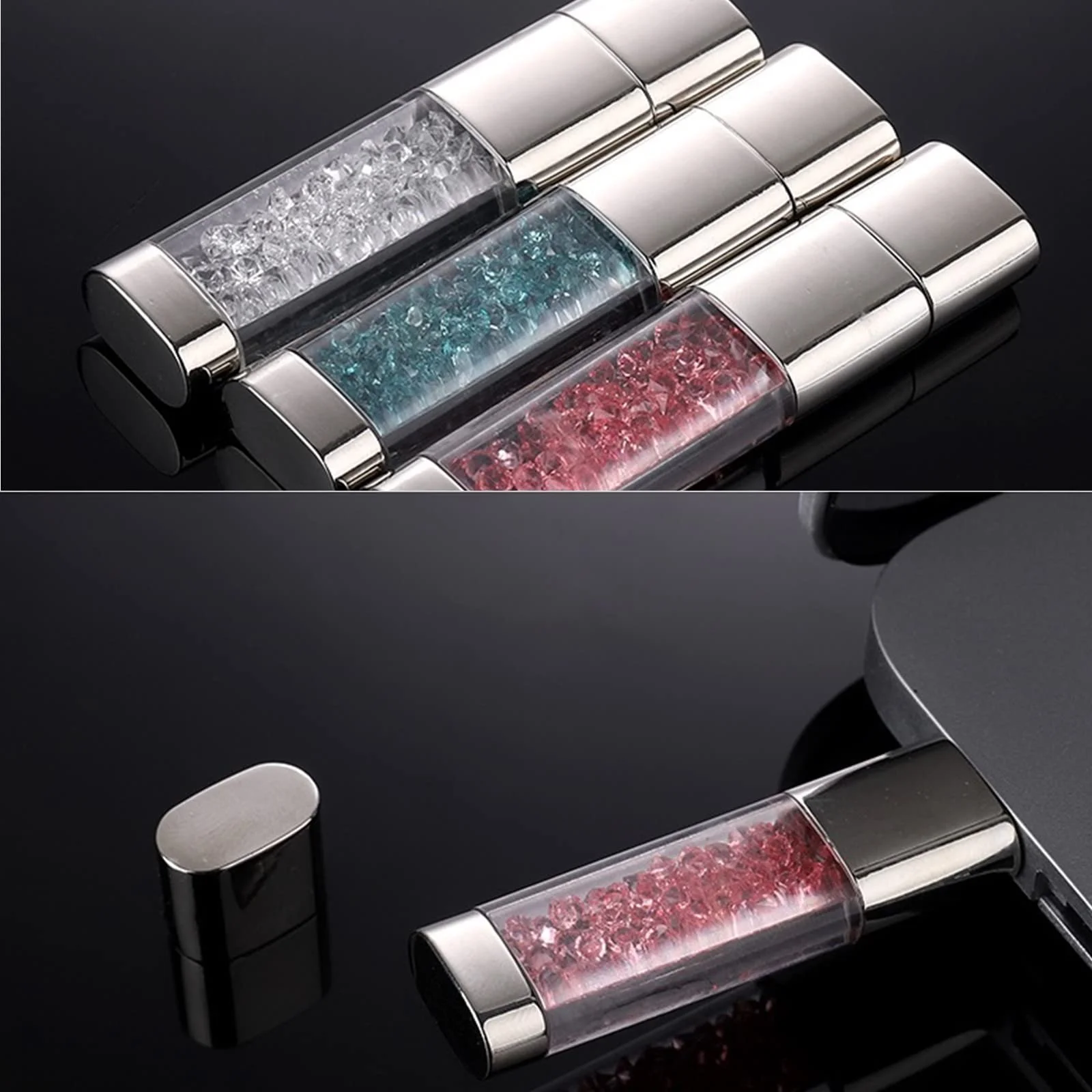 USB 3.0 Flash Drive Jewelry Crystal Rhinestone Waterproof Shockproof Transparent, фото №7 USB 3.0 Flash Drive Jewelry Crystal Rhinestone Waterproof Shockproof Transparent, фото №7