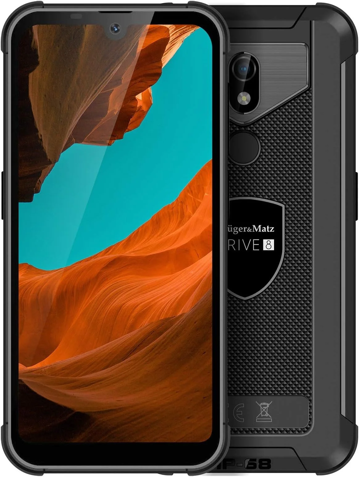 Смартфон 6.1'' Kruger&Matz DRIVE 8 4/128GB 4G 2-SIM 8-ядер Android 12 Black, фото №1