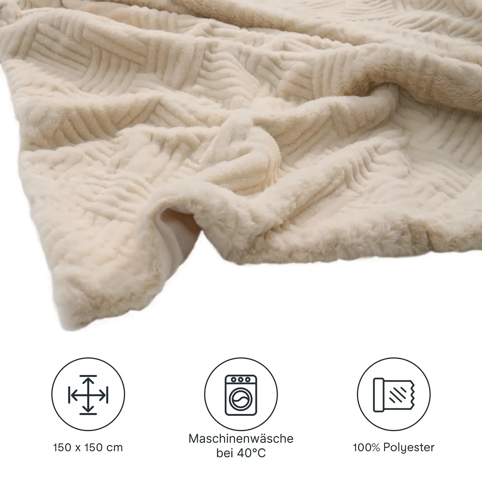 Покривало FLEXISPOT 150 x 150 см - Двостороння ультрам'яка, 100% поліестер, 500 GSM/180 GSM, фото №6 Покривало FLEXISPOT 150 x 150 см - Двостороння ультрам'яка, 100% поліестер, 500 GSM/180 GSM, фото №6