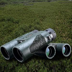 Бинокль DERBUT 10x42 HD высокой мощности Черный synthetic.ua - Фото 1