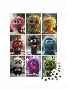 Пазл puzzleYOU Little Monster Time Collage II 1000 деталей synthetic.ua - Фото 1