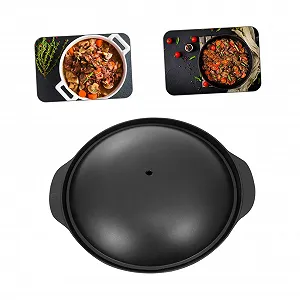 Каструля-сотейник Sosoport з литого алюмінію з кришкою висока термостійкість synthetic.ua - Фото 1