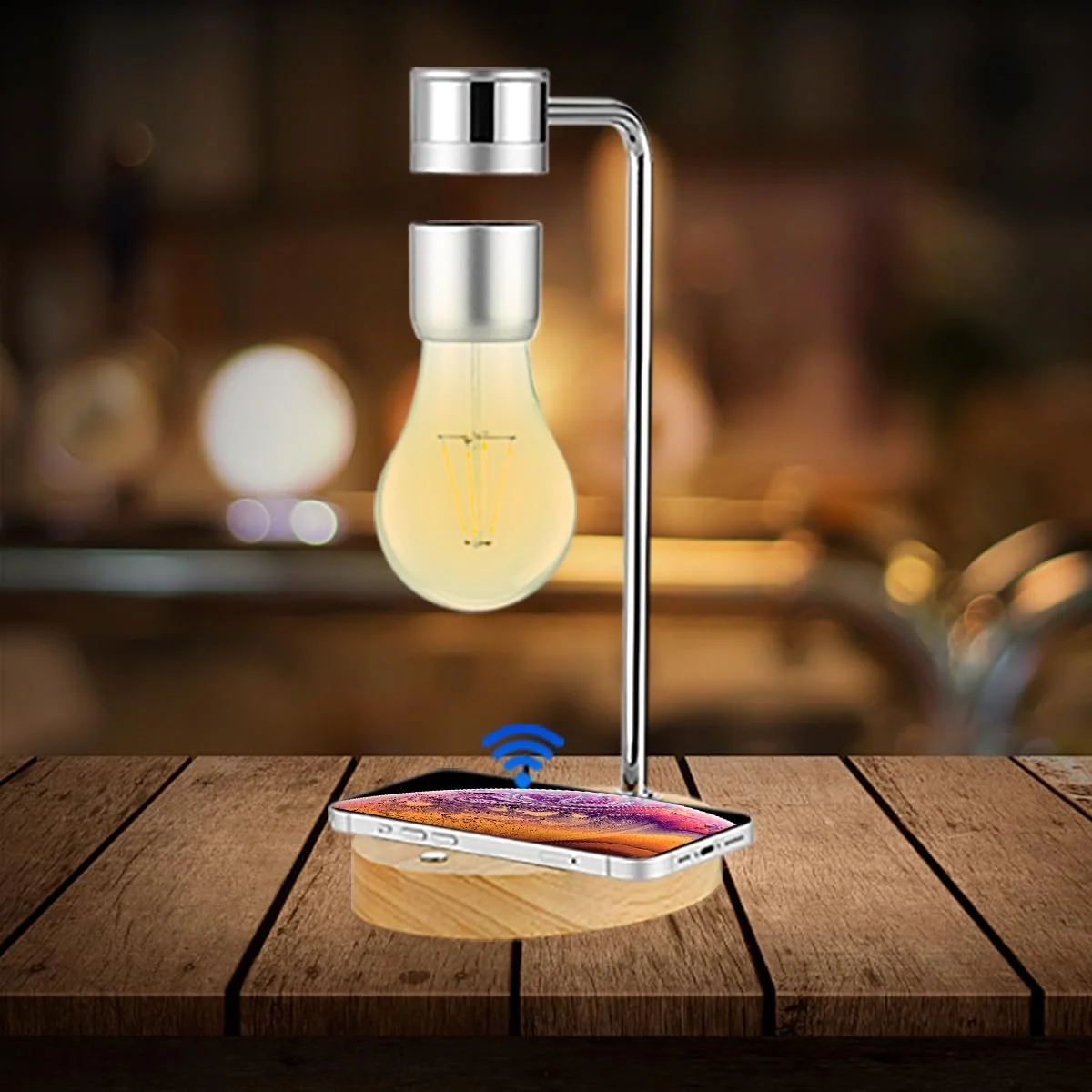 Настільна лампа UVEHAS Magnetic Floating LED з бездротовою зарядкою, фото №6