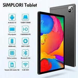 Планшет 10.1" SIMPLORI M107 6+6/128Gb 4G 2-SIM 8 ядер Android 13 6000 mAh Черный synthetic.ua - Фото 1