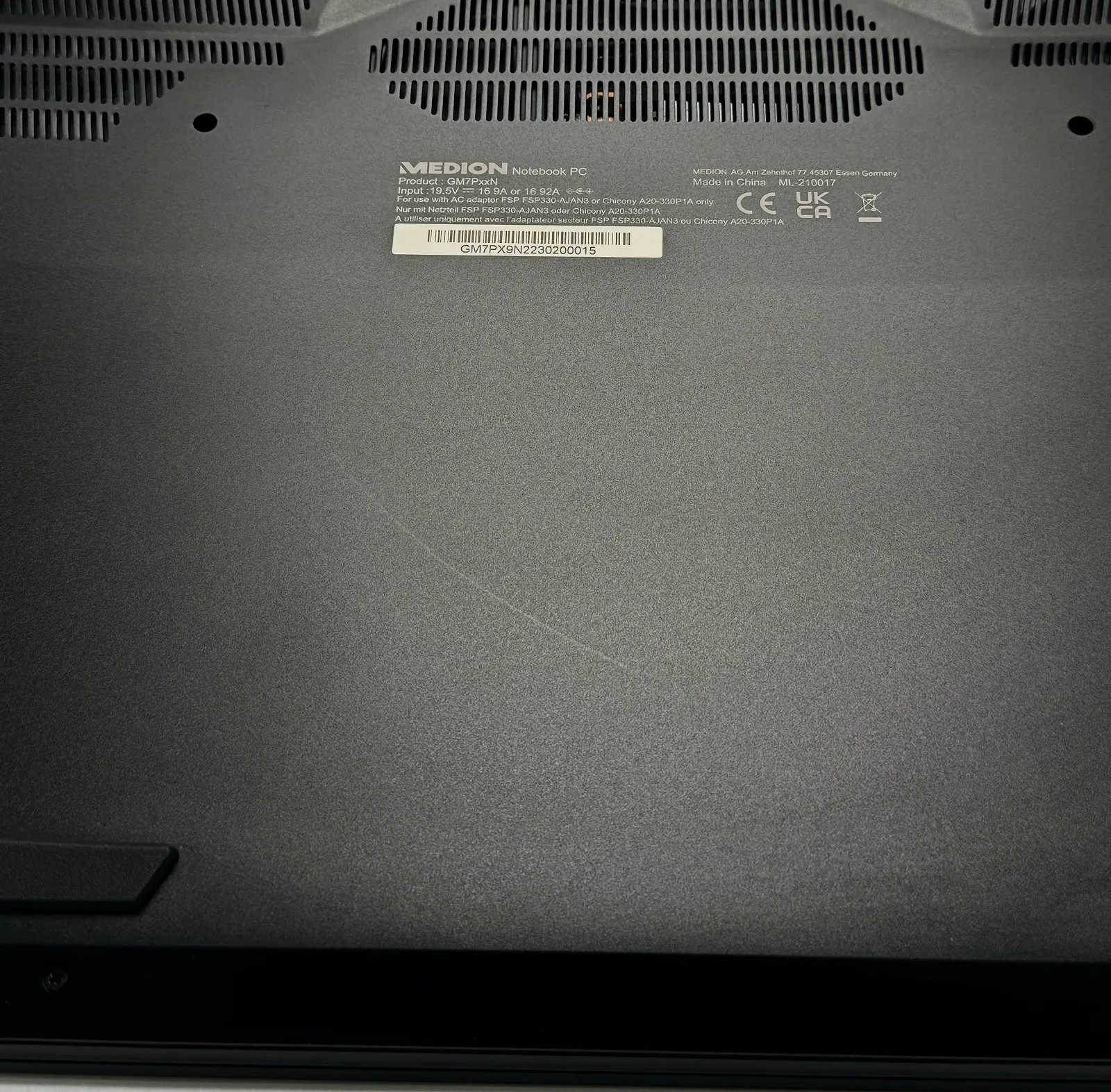 Ігровий ноутбук 17" Medion (Lenovo Group) Erazer Beast X40-MD | Intel Core i9-13900HX | IPS (2560x1600) QHD+ | 16:10 | 240 Гц | RAM DDR5 32 ГБ | SSD NVME 1 ТБ | Nvidia GeForce RTX 4090, 16 ГБ | Win11 (5167), фото №8