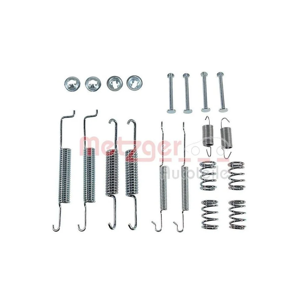 Монтажний комплект гальмівних колодок METZGER 105-0680 GREENPARTS VAG задня вісь, фото №1