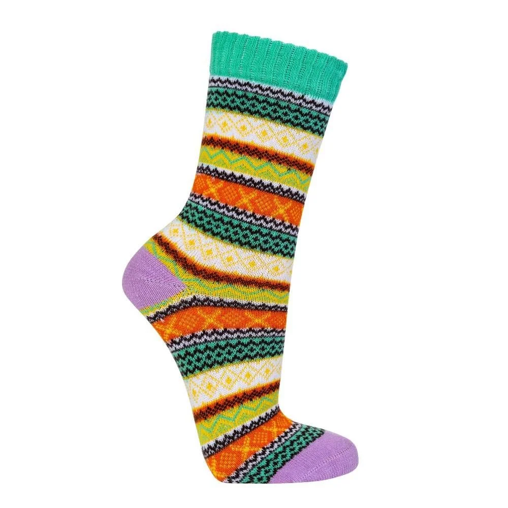 Носки Nordic, 3 пары норвежских вязаных носков для женщин, яркие разноцветные хлопковые носки как теплые уютные носки и летние носки для женщин, удобные теплые носки для высокого комфорта, 90% хлопка, фото №4 Носки Nordic, 3 пары норвежских вязаных носков для женщин, яркие разноцветные хлопковые носки как теплые уютные носки и летние носки для женщин, удобные теплые носки для высокого комфорта, 90% хлопка, фото №4