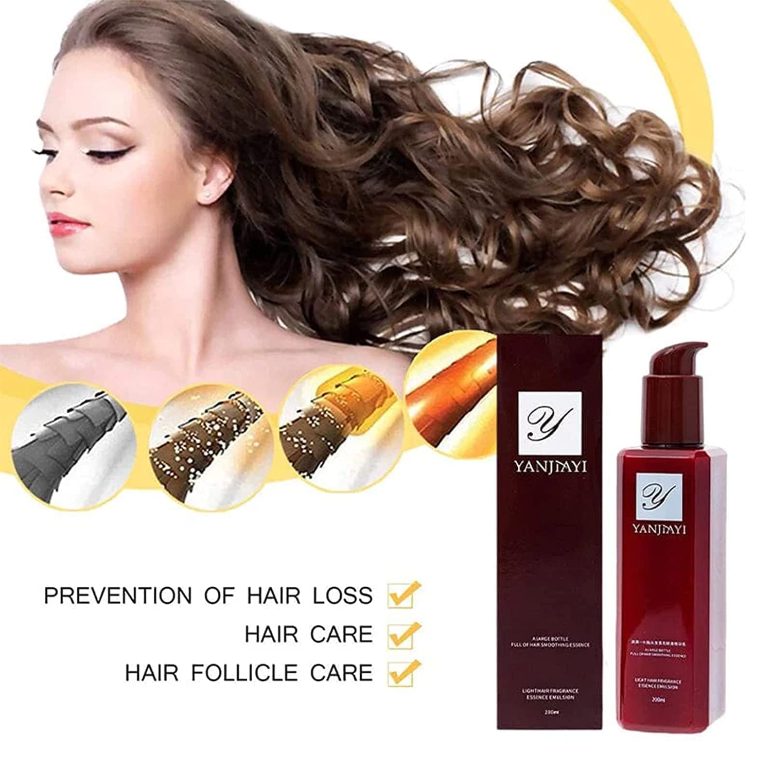 Кондиціонер Yanjayi A Touch of Magic Hair Care Essence in Hair Milk Magic Hair Care Hair Ragrance Essence Emulsion Conditioner без ополіскування Repair для всіх типів волосся (1 шт.), фото №2