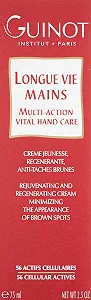 Крем для рук Guinot Longue Vie Mains Multi Action Vital (красная упаковка) 75 мл synthetic.ua - Фото 1