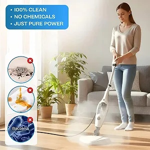 Парова швабра та ручний пароочисник Powell 12-в-1 1300 Вт synthetic.ua - Фото 1