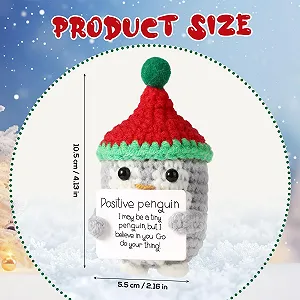 Игрушка TOYMIS Вязаный крючком Позитивный Пингвин в Рождественской Шапке Красный цена на synthetic.ua - Фото 1 Игрушка TOYMIS Вязаный крючком Позитивный Пингвин в Рождественской Шапке Красный synthetic.ua - Фото 1