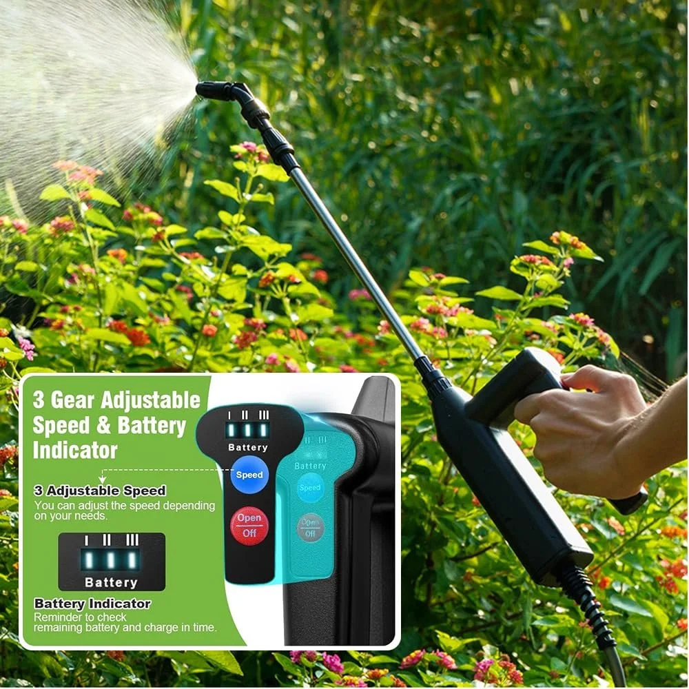 Акумуляторний обприскувач Garden Sprayer 5 V 5 насадок шланг 5 м, фото №4
