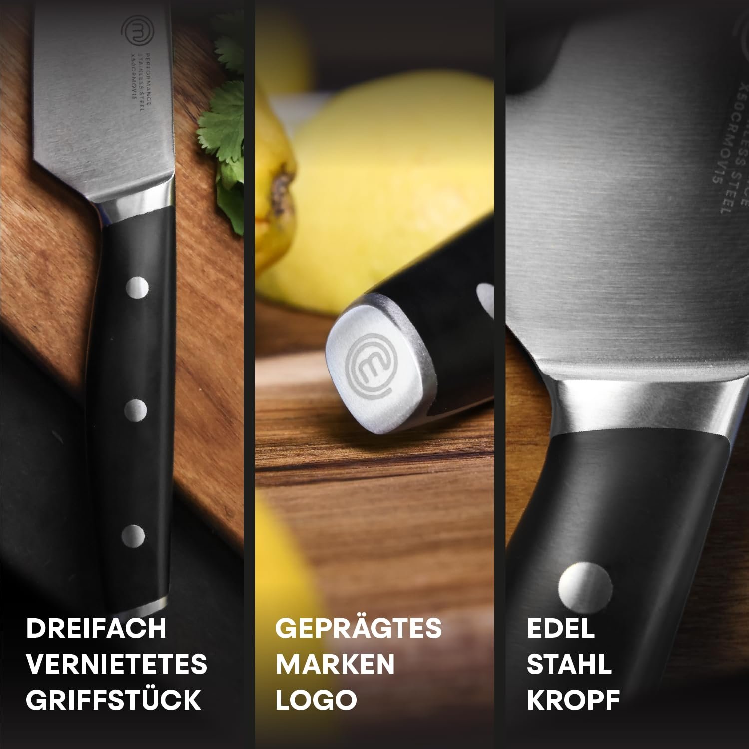 Набор ножей MasterChef, 5 шт., нержавеющая сталь, фото №5