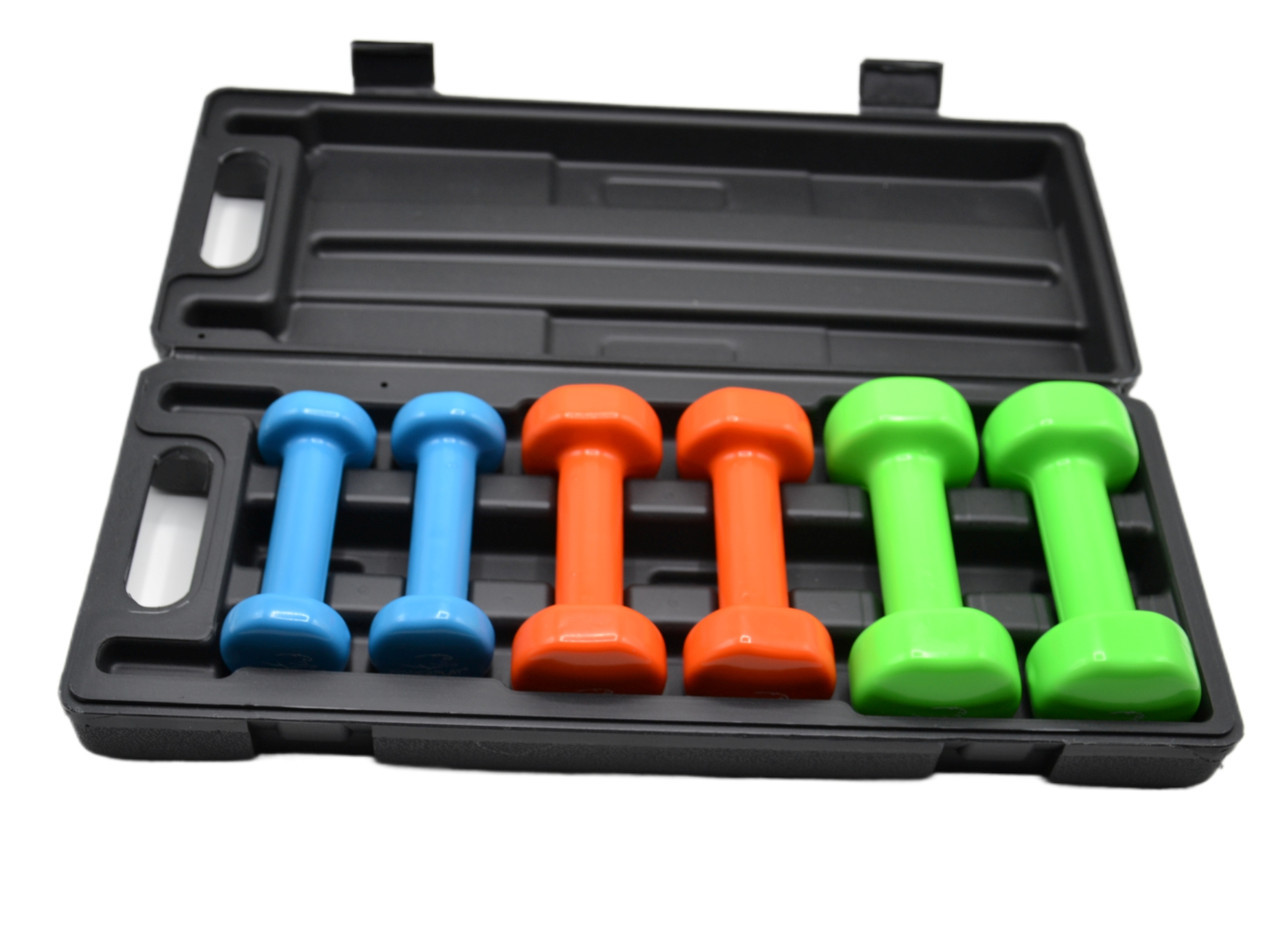 Набір гантелей в кейсі 6 кг PowerPlay 4103 Fitness Dumbells (2шт.*0,5кг. 2шт.*1кг. 2шт.*1,5кг.), фото №6